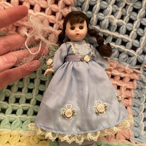 Small Madame Alexander Little Women Beth Doll - Sleepy Eyes, Blue Dress